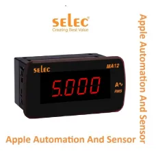 Selec Digital Panel Meter- Ammeter MA12-20A-AC