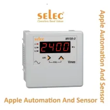Selec Digital Panel Meter- Voltmeter MV35-1-G-40/300V-CE